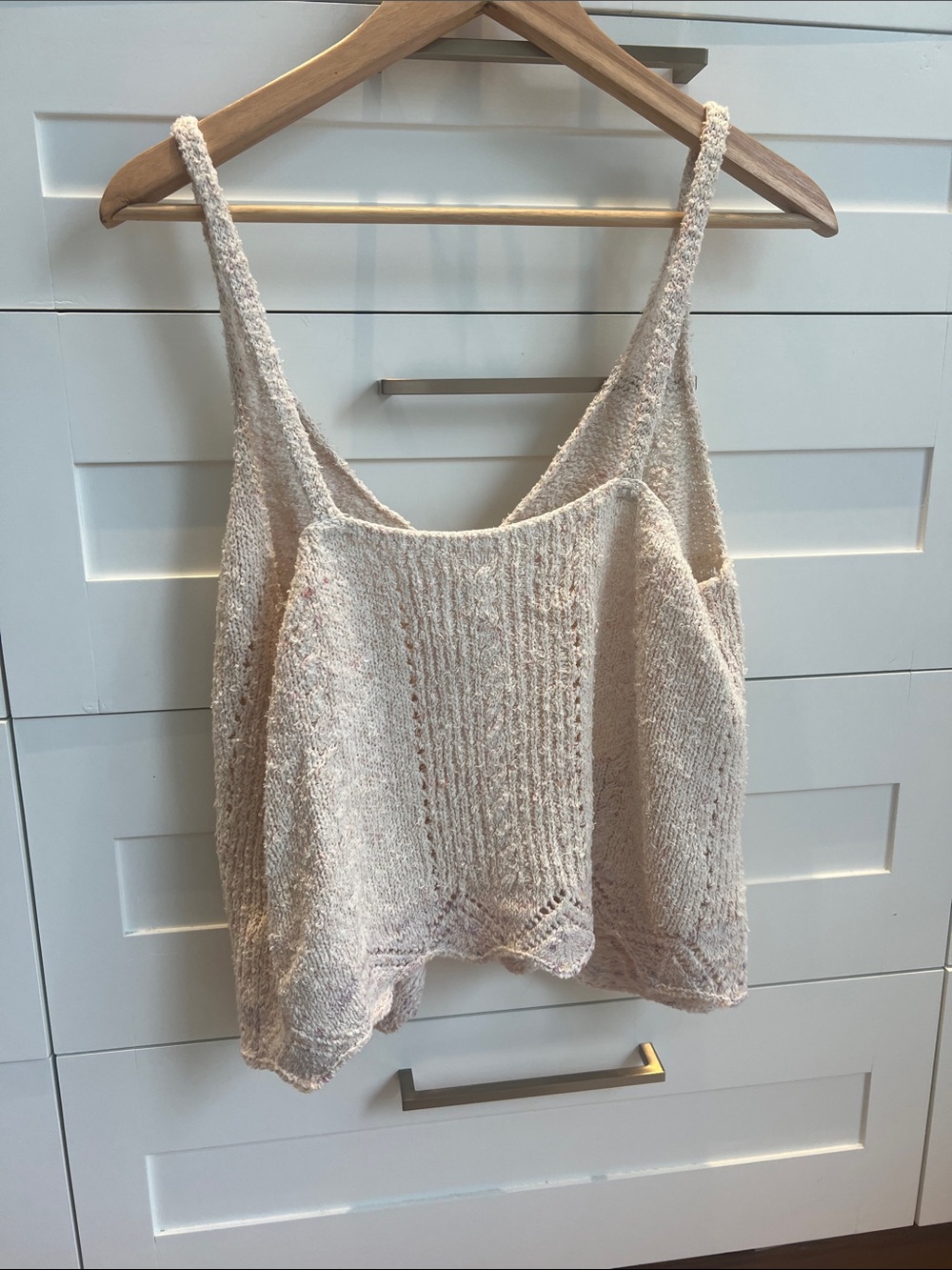 Anthropologie Beige Knit Lace-Trim Camisole - Picture 5 of 5